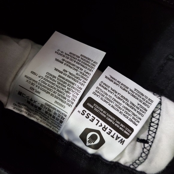 Levi's 541 Men Jeans 38x32 Black Denim Straight Mid Rise Pockets (38x30) - Picture 8 of 10